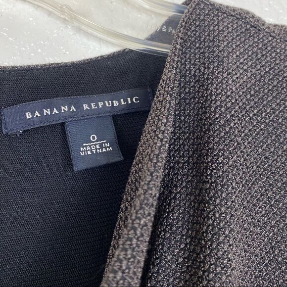 Banana Republic Brown Textured Cowl Neck Sleeveless Sheath Dress - Picture 3 of 5